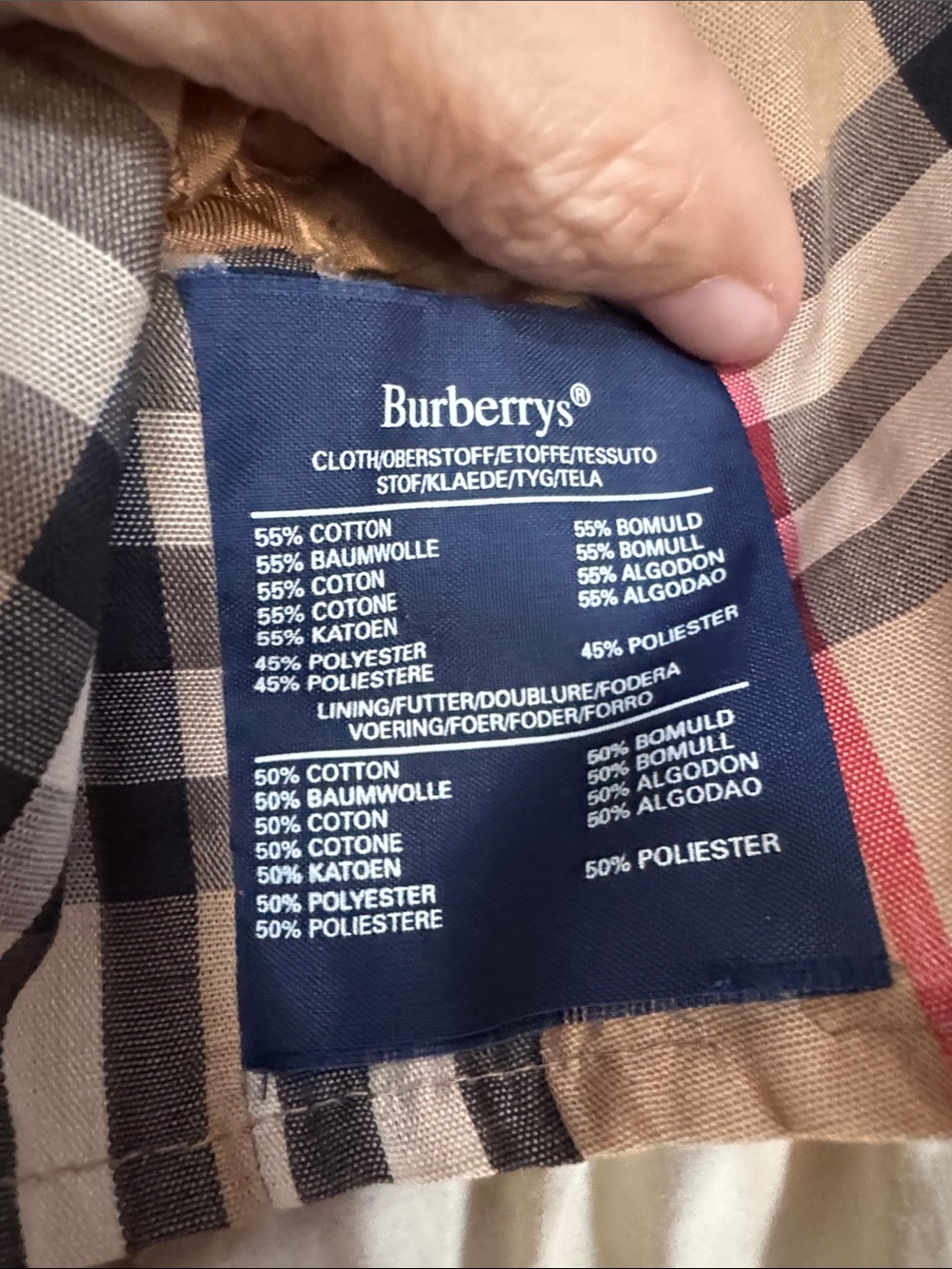 Burberry Light Tan Coat with Signature Check Lining with Removable Hood - Picture 11 of 12